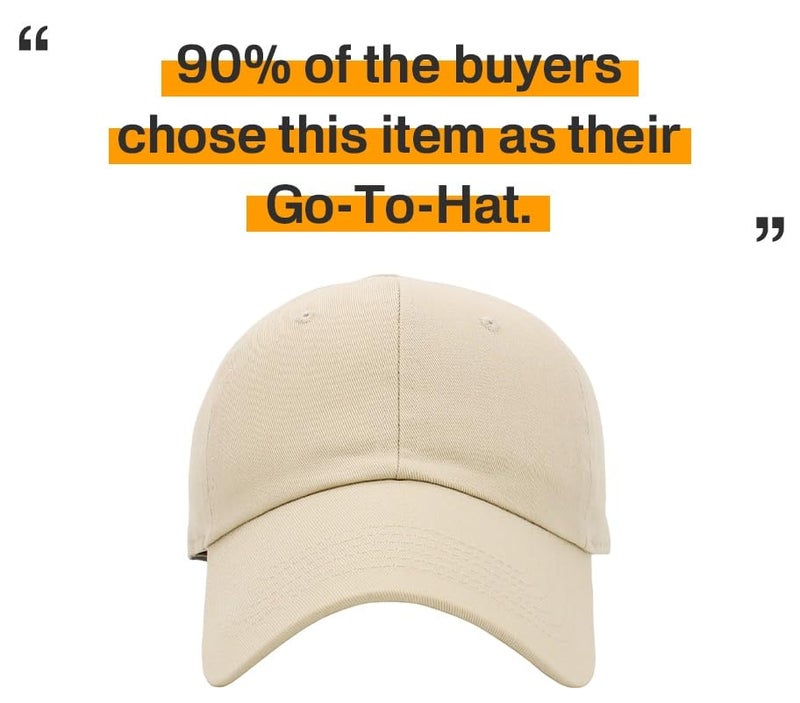 KBETHOS KB-LOW IVO Classic Cotton Dad Hat Adjustable Plain Cap. Polo Style Low Profile (Unstructured) (Classic) Ivory Adjustable - Image 5